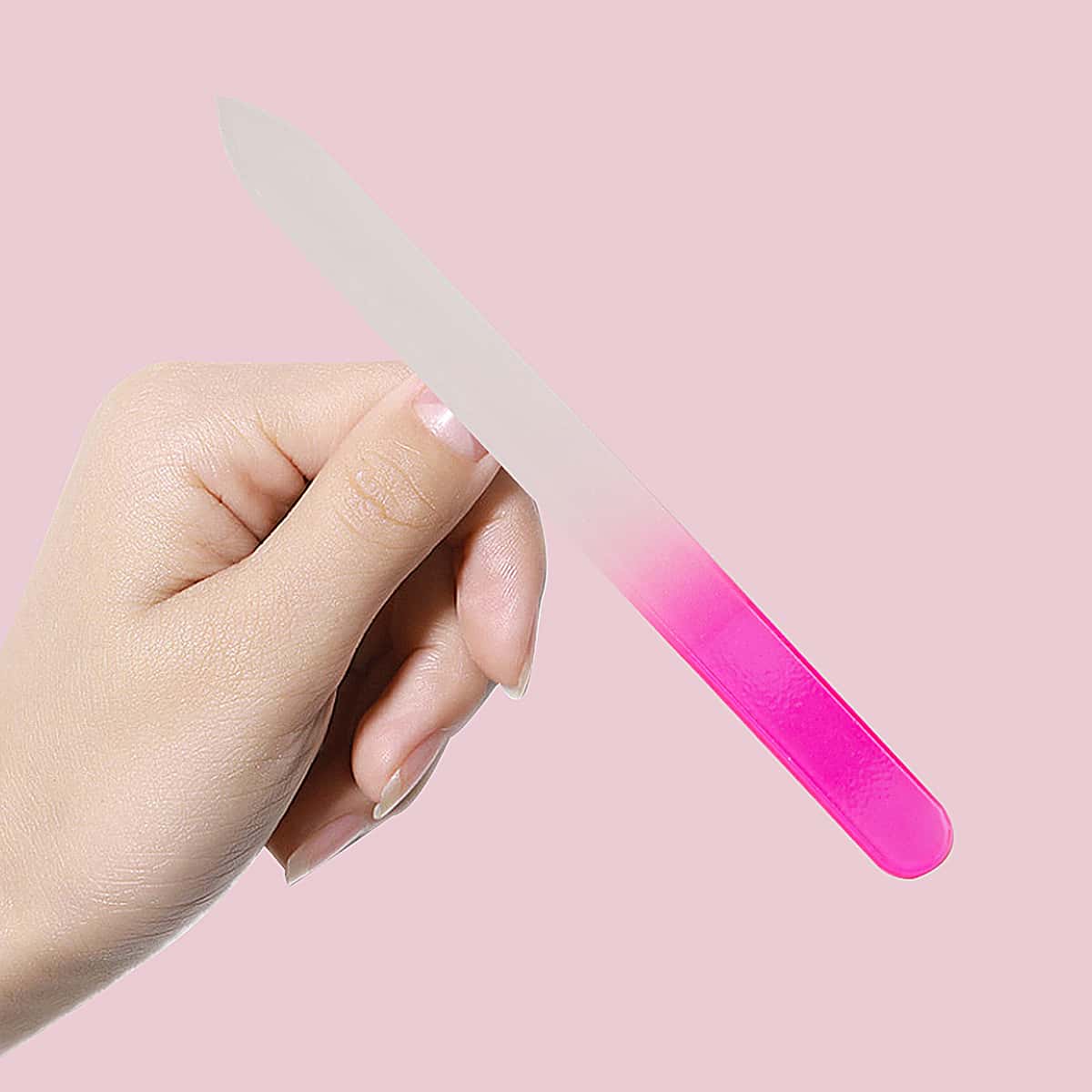 

2pcs Ombre Nail File, Pink