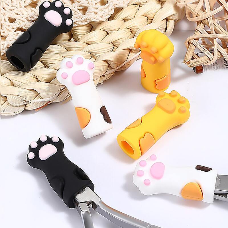 

1pc Random Cartoon Scissors Protective Cover, Multicolor