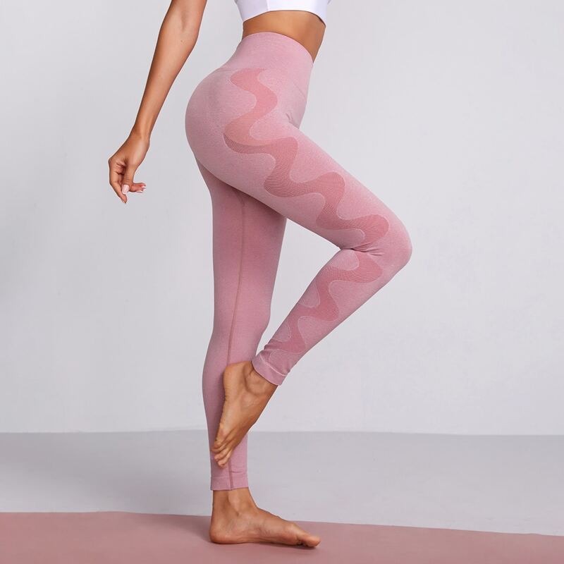 

Wide Band Waist Sports Leggings, Dusty pink