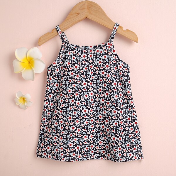 

Baby Girl Ditsy Floral Cami Dress, Multicolor