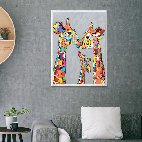

Giraffe Pattern Diamond Painting Without Frame, Multicolor