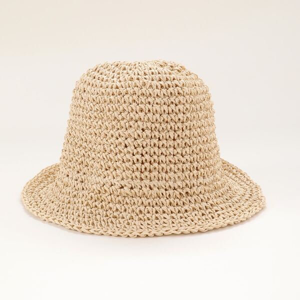 

Toddler Girls Straw Hat, Beige