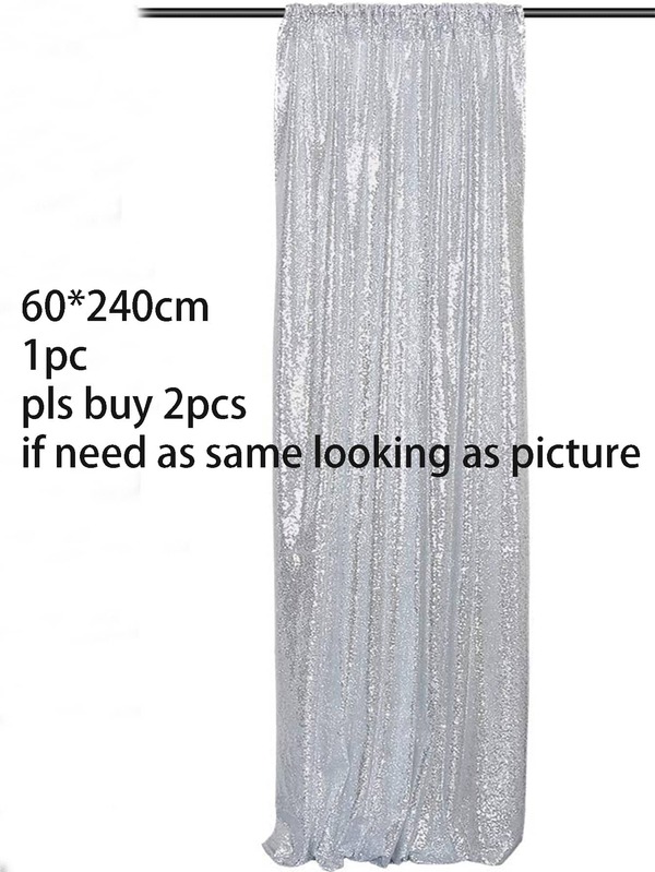 1pc Glitter Background Curtain SHEIN USA