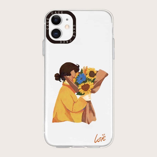 

Figure Graphic Phone Case, Clear