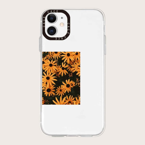 

Flower Pattern Clear Phone Case