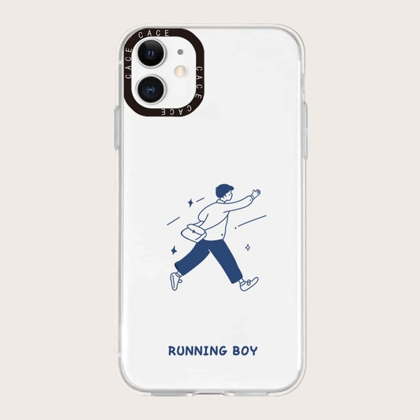 

Running Boy Clear Phone Case