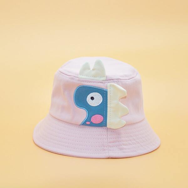 

Baby Cartoon Graphic Bucket Hat, Pink