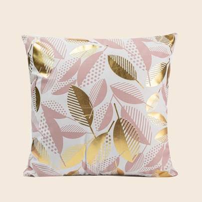 Leaf Print Cushion Cover Without Filler