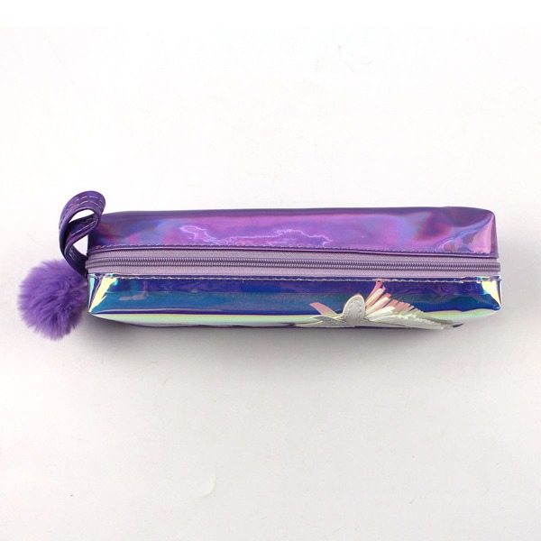 

Unicorn Decor Metallic Pencil Case, Purple