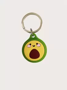 Cartoon Graphic Silicone Case & Key Ring Compatible With Apple Airtag - Multicolor - View 1