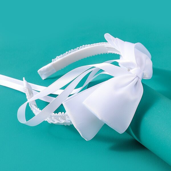 

Toddler Girls Bow Knot Hair Hoop, White