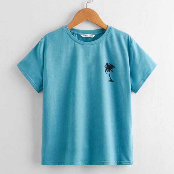 

Boys Coconut Print Tee, Blue