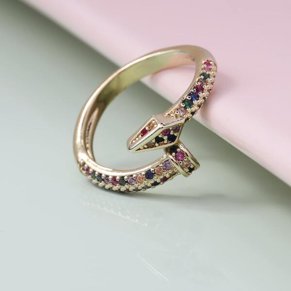 

Zircon Decor Ring, Multicolor