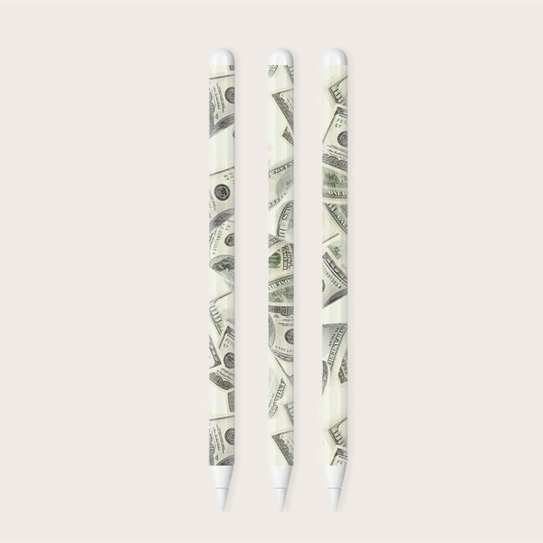 

1 лист Стикер с узором бумажных денег для Apple Pencil 2nd, Многоцветный