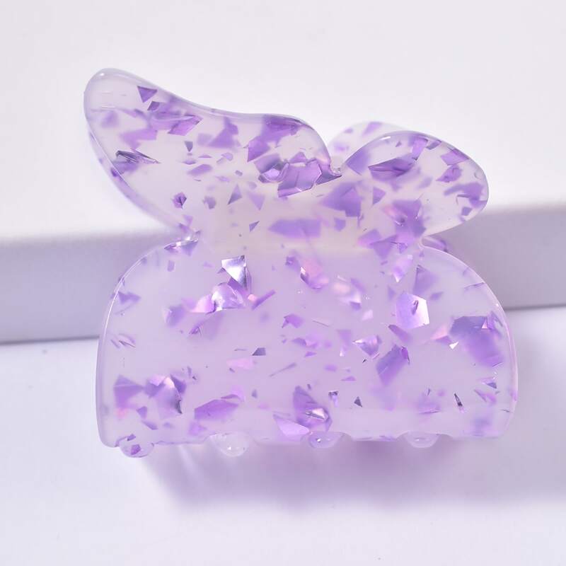 

Butterfly Design Hair Claw, Mauve purple