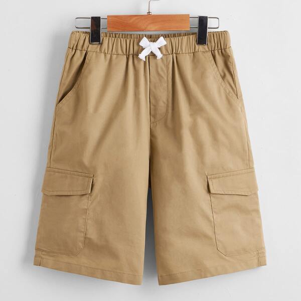 

Boys Flap Pocket Shorts, Khaki