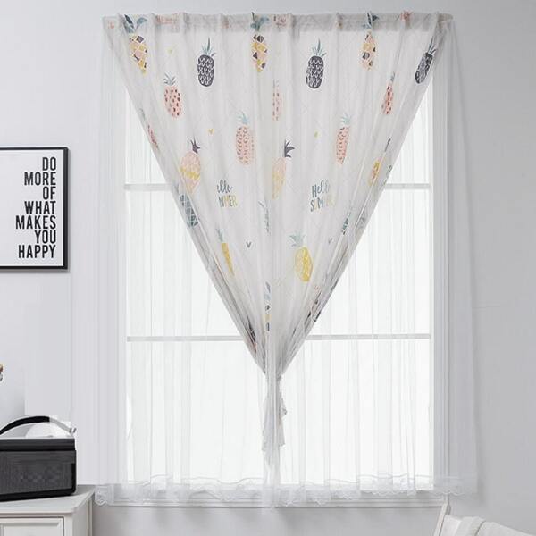 

Fruit Print Single Panel Curtain, Multicolor