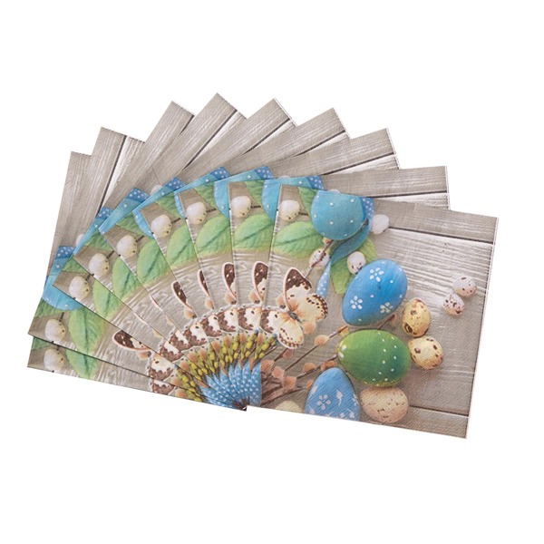 

20pcs Butterfly Print Disposable Napkin, Multicolor