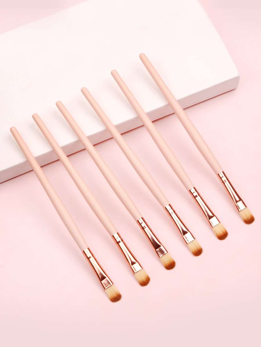 6入組眼部化妝刷 - 杏色 - 查看 1
