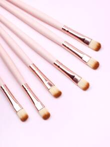 6入組眼部化妝刷 - 杏色 - 查看 3
