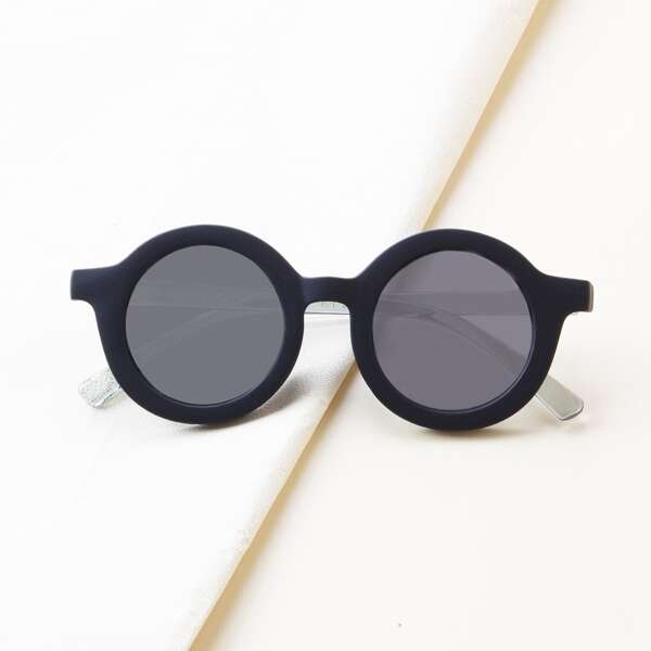 

Baby Round Frame Sunglasses, Black