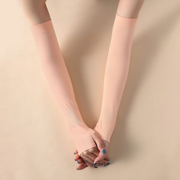 

Solid Arm Sleeves, Coral orange