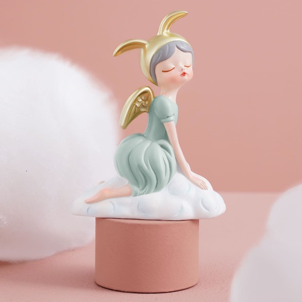 

Girl Shaped Art Decoration, Lime green