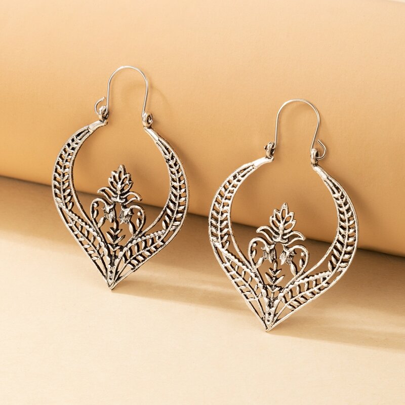 

Gemstone Drop Earrings, Silver