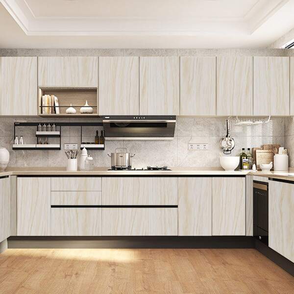 

1pc Wooden Pattern Wall Sticker, Multicolor