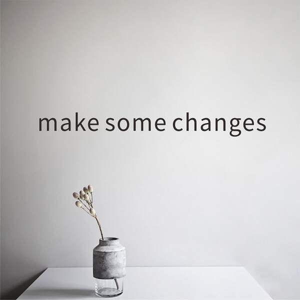 

Slogan Graphic Wall Sticker, Black