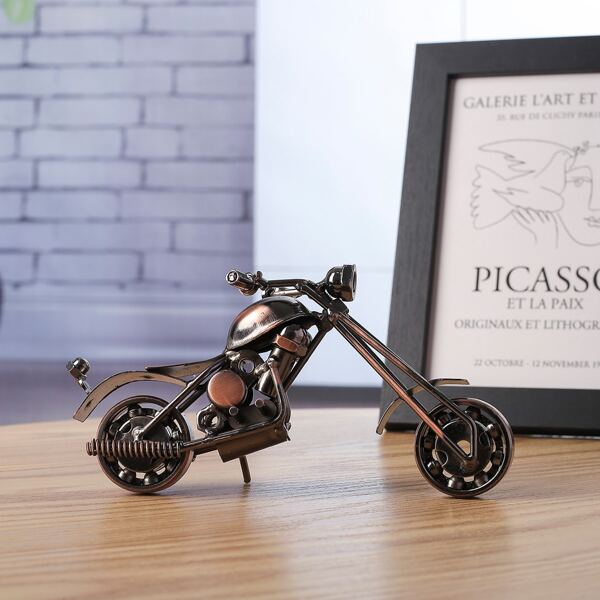 

Motorcycle Shaped Art Decoration, Bronze