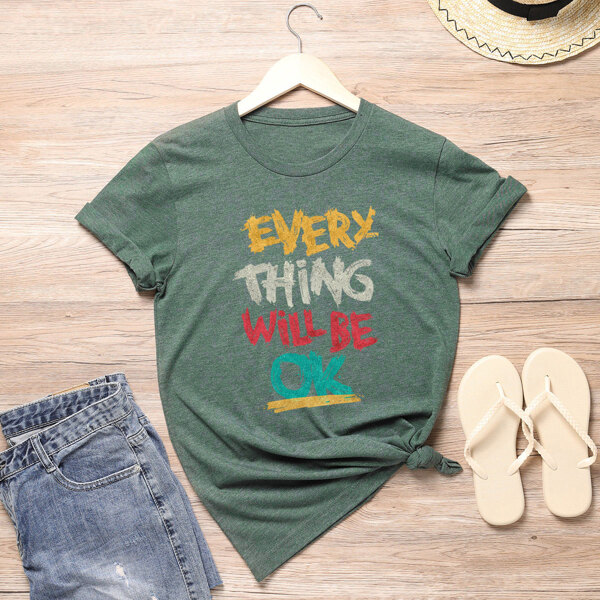 

Plus Slogan Graphic Tee, Dark green