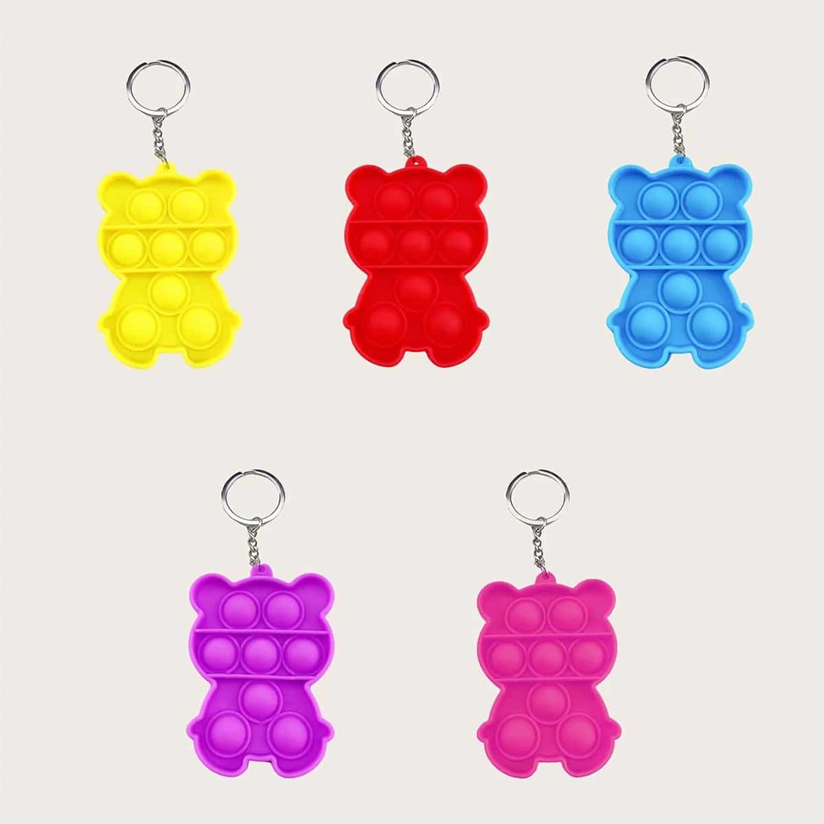 

1pc Random Bear Stress Relief Bubble Toy, Multicolor