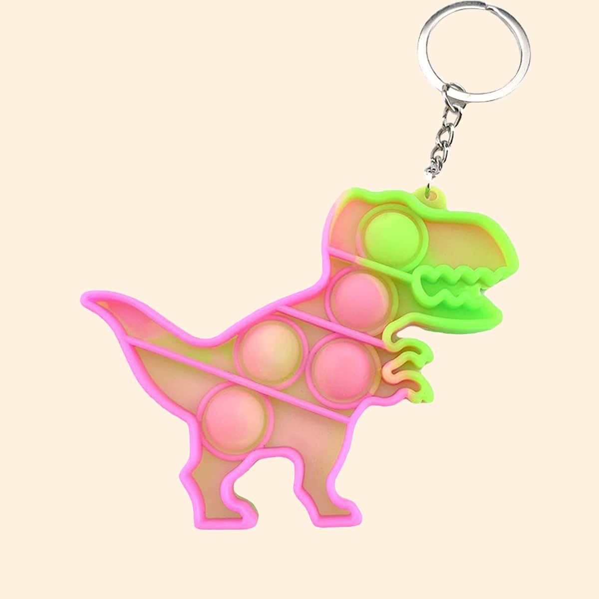 

1pc Dinosaur Stress Relief Bubble Toy, Multicolor