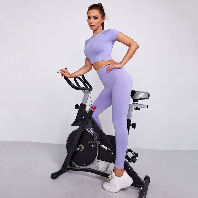 

Super Elastic Solid Sports Set, Lilac purple