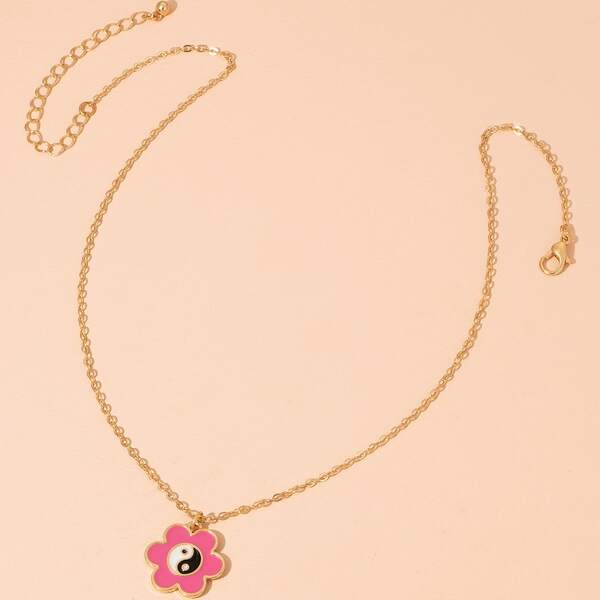 

Yin & Yang Charm Necklace, Multicolor