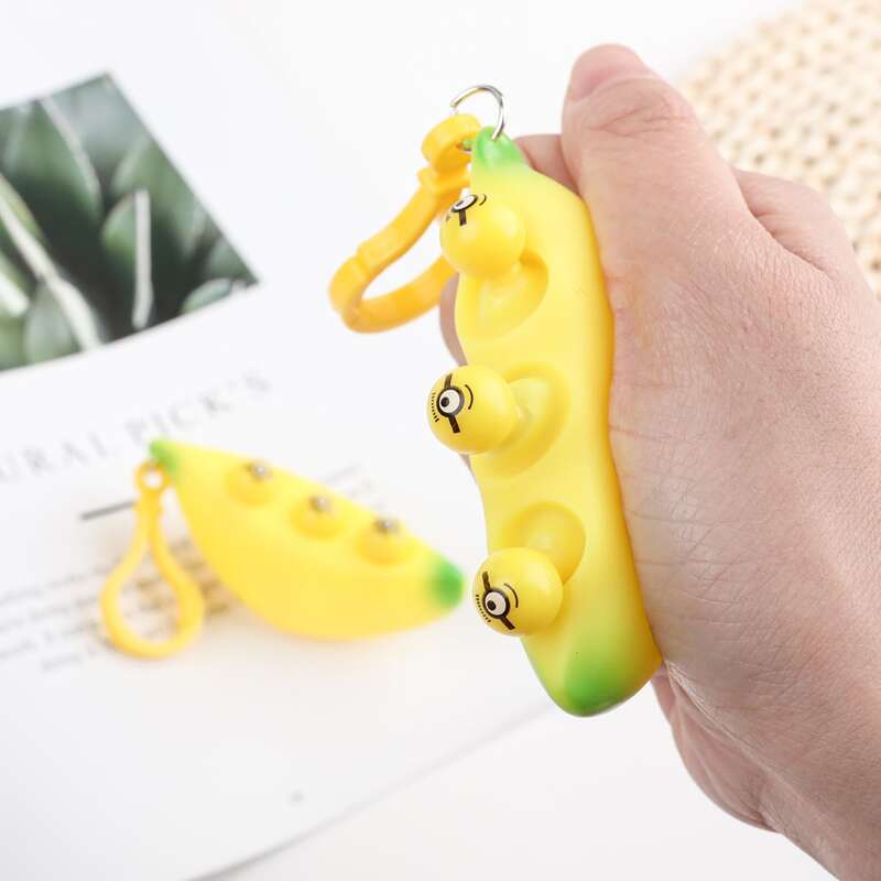 

1pc Random Banana Squeeze Toy, Yellow