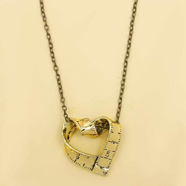 

Ruler Pendant Necklace, Gold