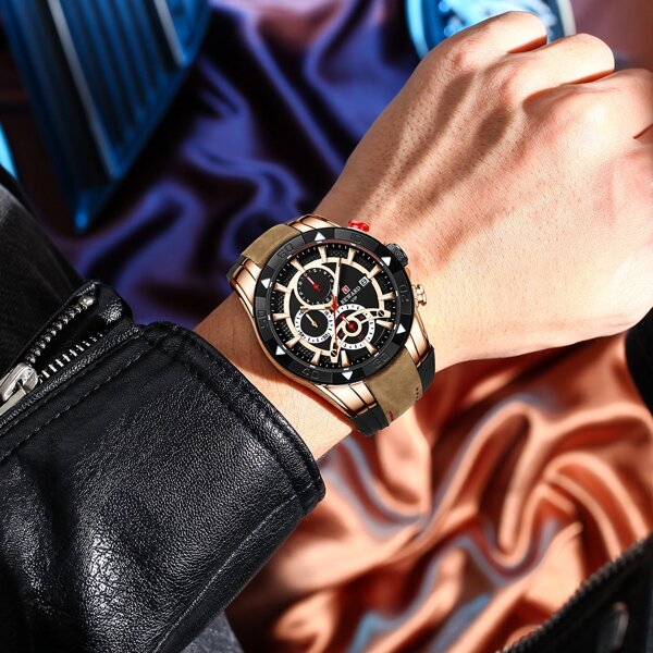 

Men Triple Dial Date Quartz Watch