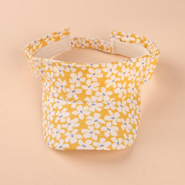 

Baby Flower Print Visor Hat, Multicolor