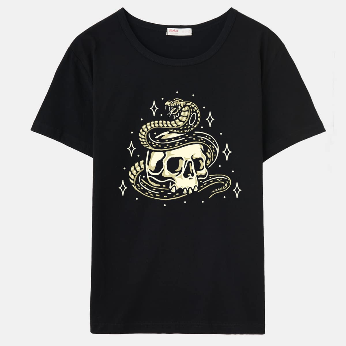 

Skull & Snake Graphic Tee, Black