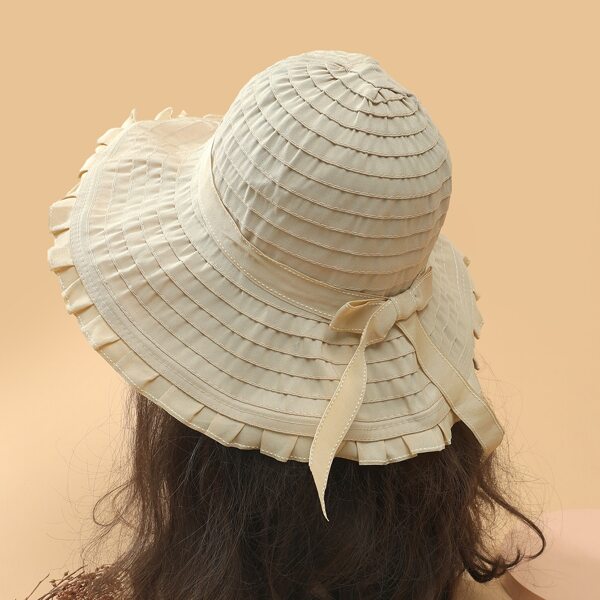 

Bow Decor Hat, Beige