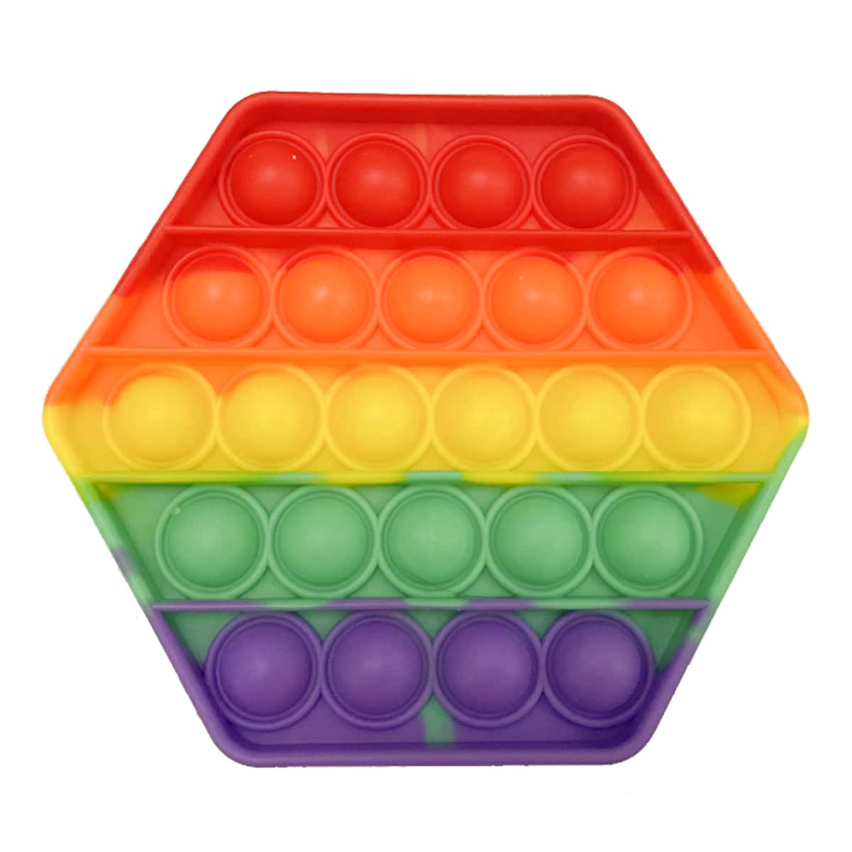 

1pc Geo Stress Relief Bubble Toy, Multicolor