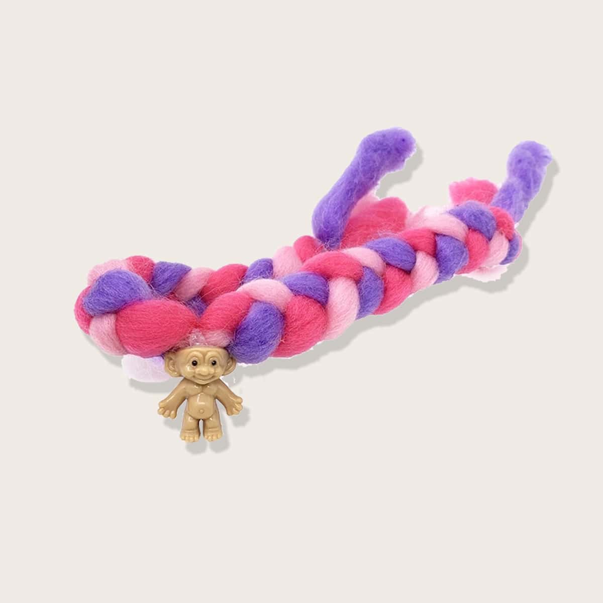 

1pc Braided Cartoon Toy, Multicolor