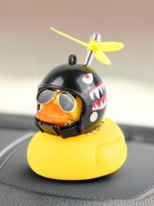 卡通鴨形車內裝飾品,橡膠鴨子 - 黃色 - 查看 6