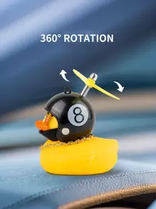 Cartoon Duck Shaped Car Ornament, Rubber Duck - Yellow - View 5
