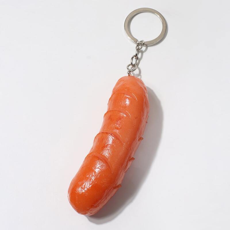 

Sausage Pendant Key Chain, Multicolor