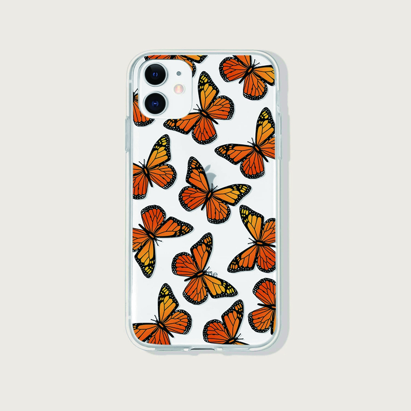 

Butterfly Print Phone Case, Multicolor