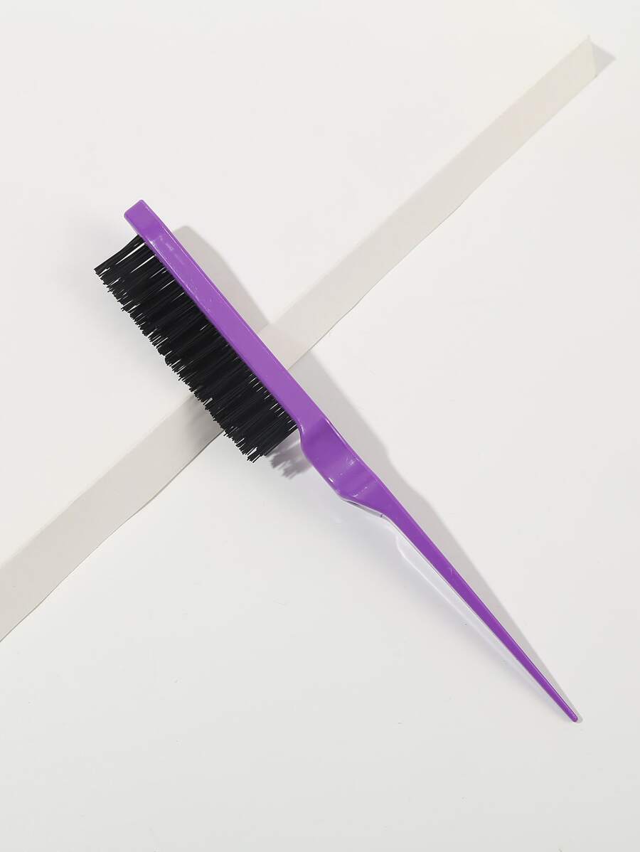 1 chiếc lược chải tóc bằng nhựa - Màu tím - Xem 1