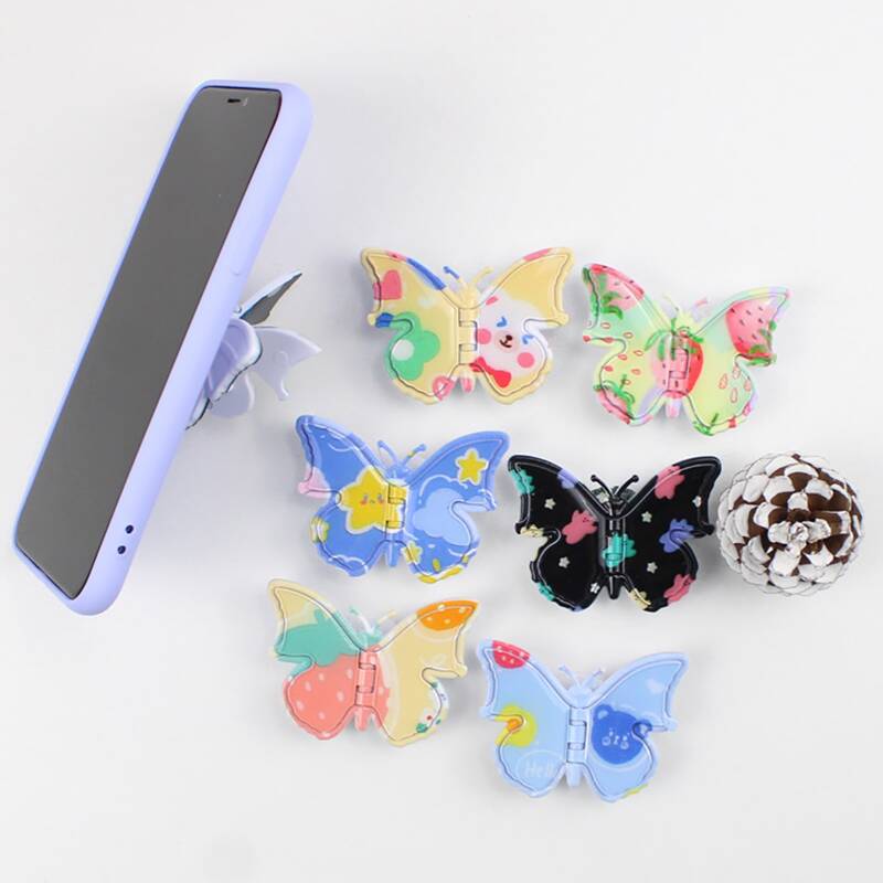 

1pc Random Butterfly Phone Holder, Multicolor